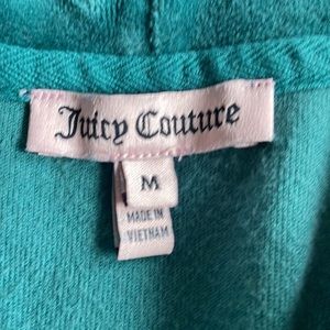 Juicy Couture forest green velour sweat shirt
